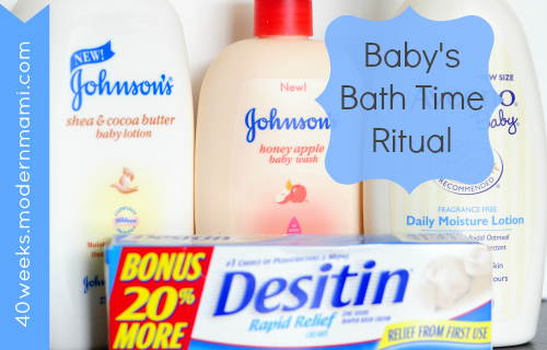 Baby's Bath Time Ritual, Plus Mother's Day Promotion from Johnson & Johnson and Walmart